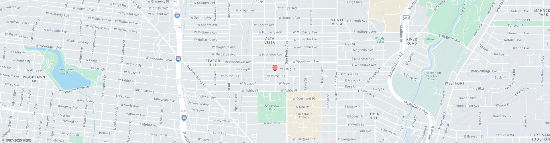 Location Map: 326 West Craig Place San Antonio, TX 78212