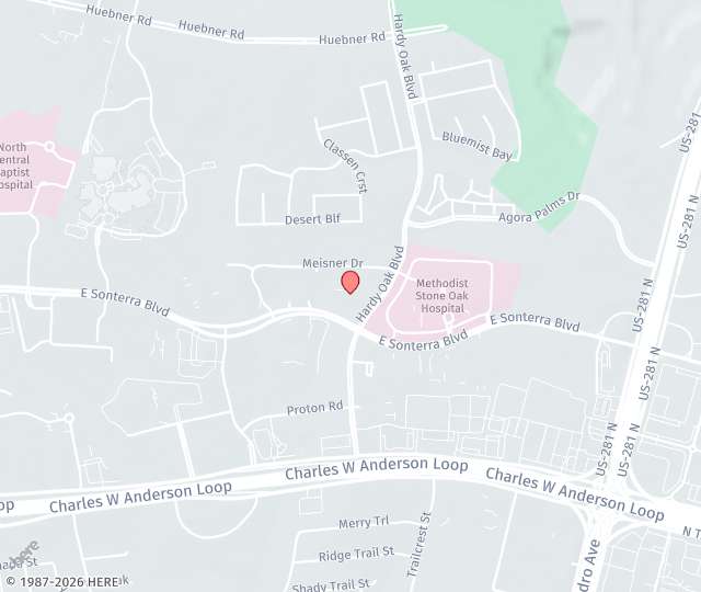 Location Map: 540 Oak Centre Dr Ste 280 San Antonio, TX 78258